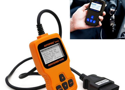 AUTOPHIX OM123 Car Portable OBD2 Scanner Car Diagnostic Tool OBD 2 Automotive Scanner EOBD Code Reader, OM123 (Orange)