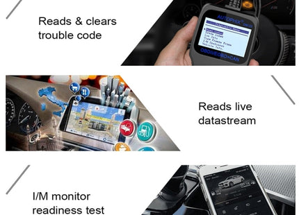 AUTOPHIX OM123 Car Portable OBD2 Scanner Car Diagnostic Tool OBD 2 Automotive Scanner EOBD Code Reader, OM123 (Orange)