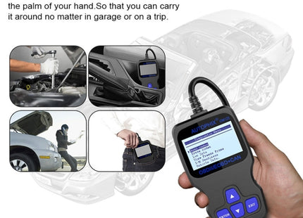 AUTOPHIX OM123 Car Portable OBD2 Scanner Car Diagnostic Tool OBD 2 Automotive Scanner EOBD Code Reader, OM123 (Orange)