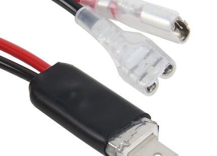 2 PCS Universal H1 Conversion Bulb Harness Wire Plugs Power Wire Adapter Connectors, H1 Wire 1
