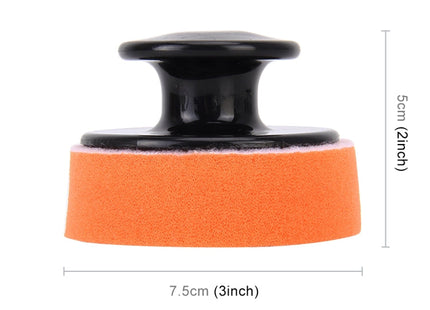 Car Polishing Sponge Round Sponge High-density Sponge, Size:7.5*5cm