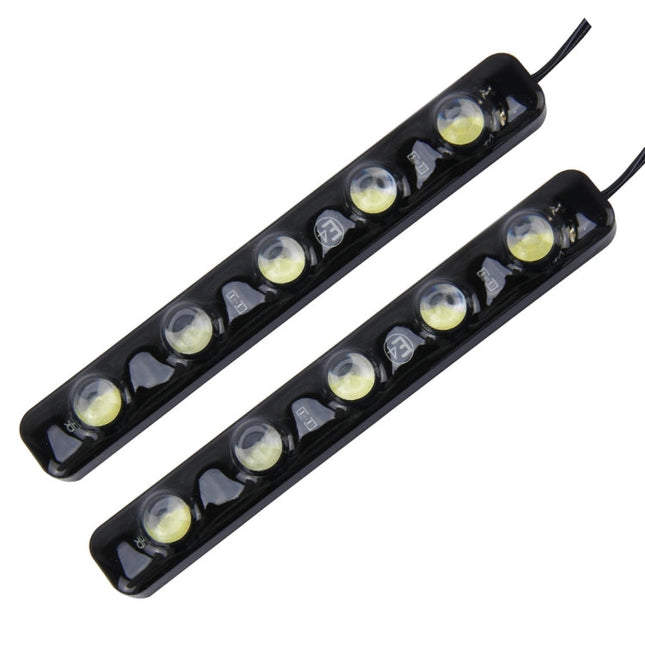 2 PCS 5W 150 LM 6000K DRL Daytime Running Light with 5 SMD-5050 Lamps, DC 12V, 5W