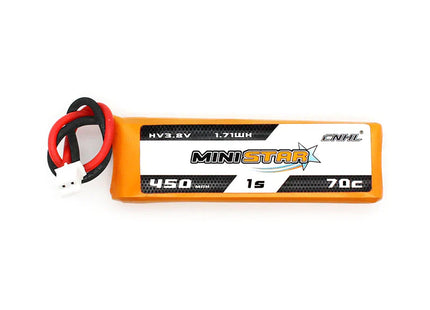 4x CNHL MiniStar HV 450mAh 3.8V 1s 70C Lipo Battery