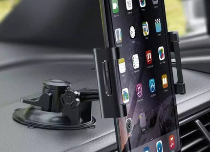 Car Dashboard Tablet Holder PVC Suction Cup Windshield Bracket + Tray