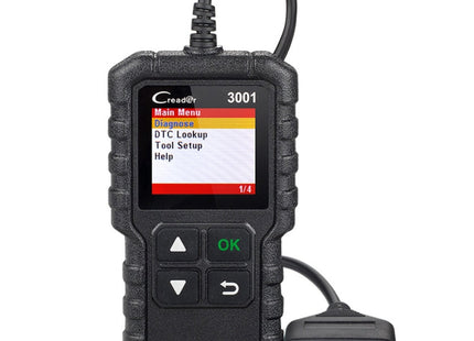 Launch Creader CR3001 Car Color Screen Code Reader OBD2 Fault Detector Diagnostic Tool, Launch Creader CR3001