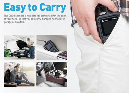 Launch Creader CR3001 Car Color Screen Code Reader OBD2 Fault Detector Diagnostic Tool, Launch Creader CR3001
