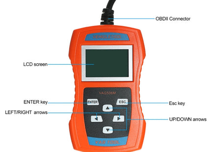 VAG506M Car Mini Code Reader OBD2 Fault Detector Diagnostic Tool, Nordic Version, VAG506M, Nordic Version