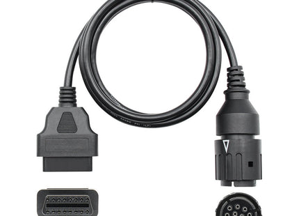 Motorcycle OBD Cable 10PIN to 16PIN Connector Cable for BMW
