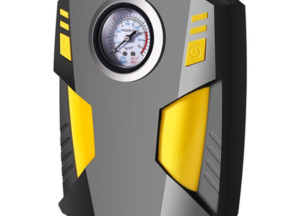 Car 12V Portable Inflatable Cylinder Pedal Pointer Air Pump with Light & Tool Box, Pointer with Tool Box