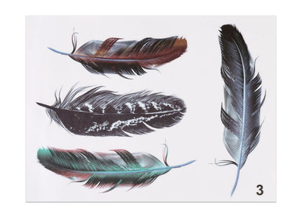 Feather Car Body Random Stickers, Pattern 3