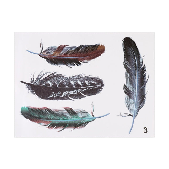 Feather Car Body Random Stickers, Pattern 3