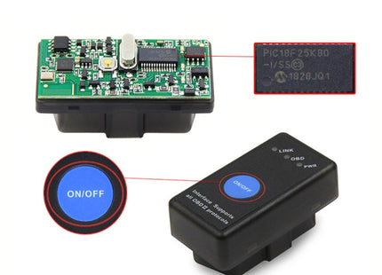 Mini Bluetooth 4.0 ELM327 OBD Car Fault Diagnostic Scanner with Power Switch, Bluetooth 4.0 with Power Switch