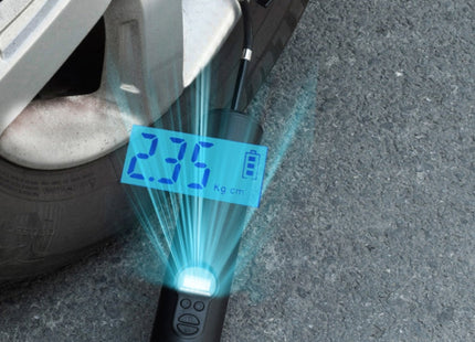 LCD Digital Display Rechargeable Portable Electric Air Pump With COB Light