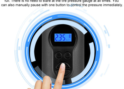 LCD Digital Display Rechargeable Portable Electric Air Pump With COB Light