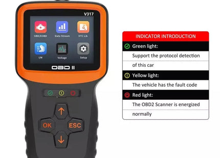 V317 Car Fault Detector OBD2 ELM327 Scanner Code Reader