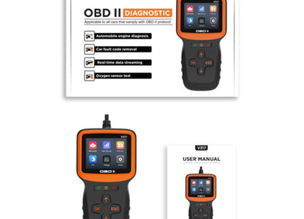 V317 Car Fault Detector OBD2 ELM327 Scanner Code Reader