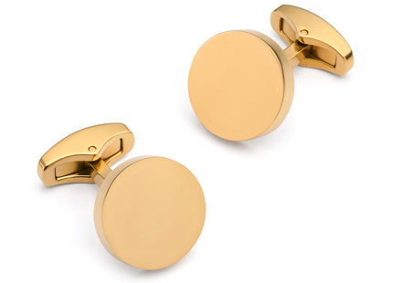 Round Cufflinks In Gold