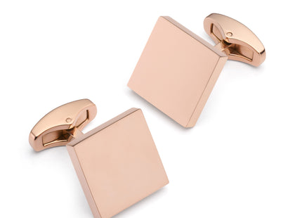 Square Cufflinks In Rose Gold