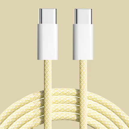 USB Type C to C Braided Colourful Charging Data Cable 1M 30W