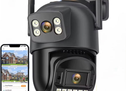 Camera 8MP 5K Outdoor Dual Lens Dual Screen 5G WIFI Camera
