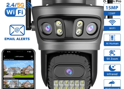Camera Outdoor Auto Tracking Multi Screens 5X Digital Zoom PTZ Security Protection