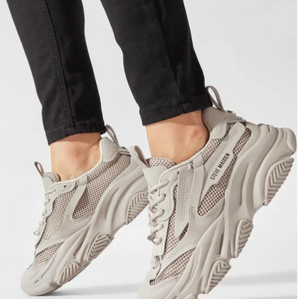 UK 5.5 Steve Madden Possession-E White Chunky Women’s Trainers – EU 39