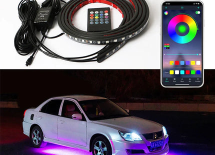 Car Charssis Flexible LED Strip Light LED Underbody Remote