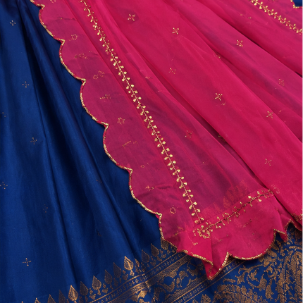 Onam Neelanjana Half Saree Set