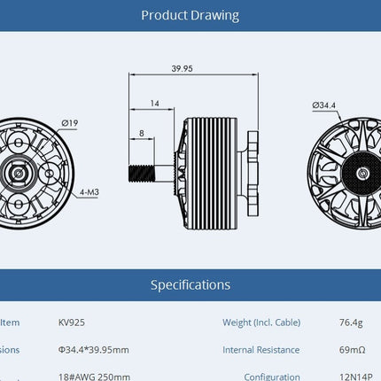 Tmotor Cine66 Cinematic Motor