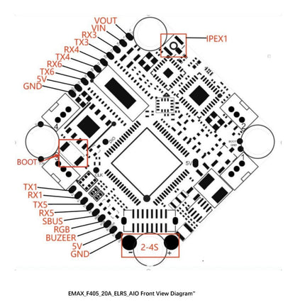 EMAX Cinehawk Mini Spare Parts Pack C - F405 20A ELRS AIO
