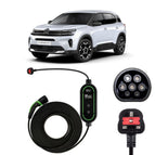 Type 2 to 3 Pin Charging Cable / 10M / 6amp – 12amp Adjustable (2.3kW)