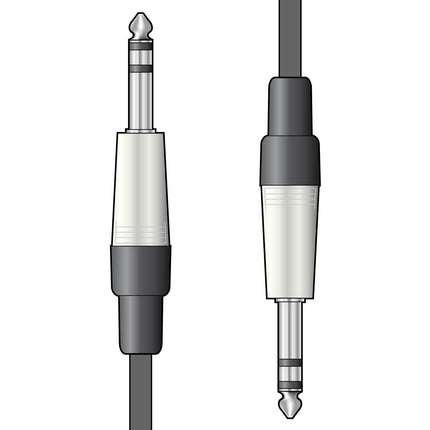 Citronic 6.3mm Stereo TRS Jack to 6.3mm Stereo TRS Jack Audio Lead 1.5m