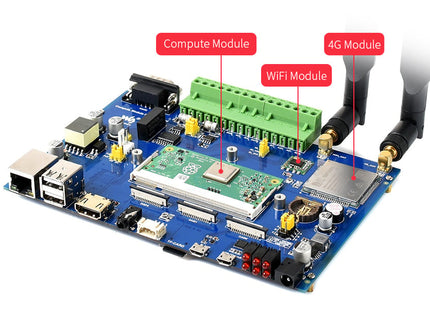 IoT Base Board for Raspberry Pi Compute w/ PoE, 4G [SL4]