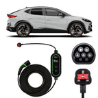 Type 2 to 3 Pin Charging Cable / 10M / 6amp – 12amp Adjustable (2.3kW)