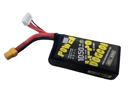 DOGCOM 1050mAh 150C 4S 14.8V UCELL Lipo Battery