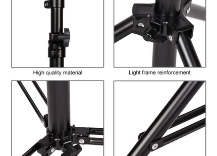 3m Height Professional Photography Metal Lighting Stand Spring Buffer Holder for Studio Flash Light
