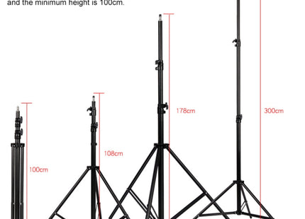 3m Height Professional Photography Metal Lighting Stand Spring Buffer Holder for Studio Flash Light