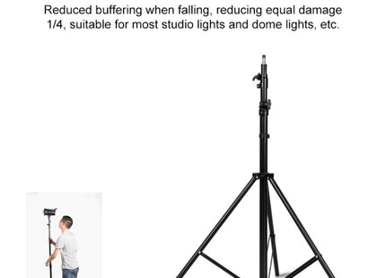 3m Height Professional Photography Metal Lighting Stand Spring Buffer Holder for Studio Flash Light