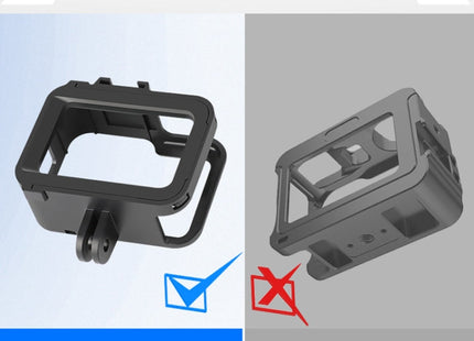 RUIGPRO for GoPro HERO8 Black Standard Border PC ABS Frame Mount Protective Case