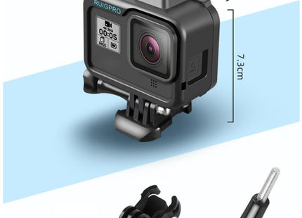 RUIGPRO for GoPro HERO8 Black Standard Border PC ABS Frame Mount Protective Case