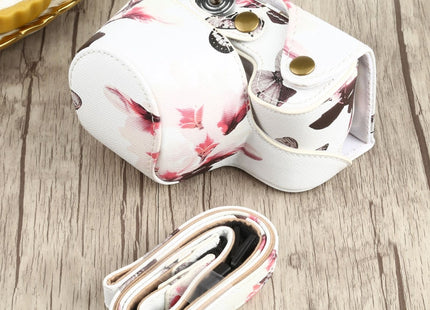 Flower Pattern PU Leather Camera Case for Sony A6000 / A6300 / A6400 / Nex 6