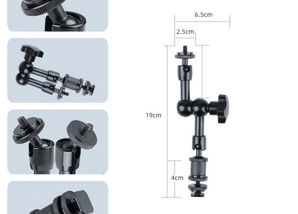 7 inch Adjustable Friction Articulating Magic Arm + Large Claws Clips