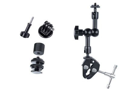 7 inch Adjustable Friction Articulating Magic Arm + Large Claws Clips