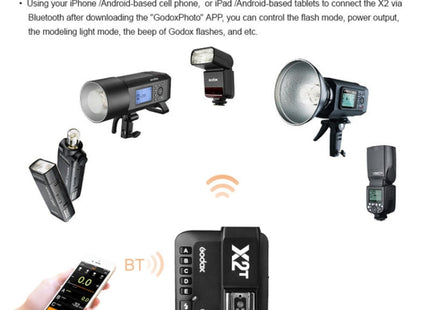 Godox X2T-P E-TTL II Bluetooth Wireless Flash Trigger for Pentax, X2T-P for Pentax