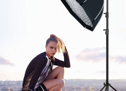 TRIOPO S90 Diameter 90cm Honeycomb Grid Octagon Softbox Reflector Diffuser for Studio Speedlite Flash Softbox, Diameter 90cm