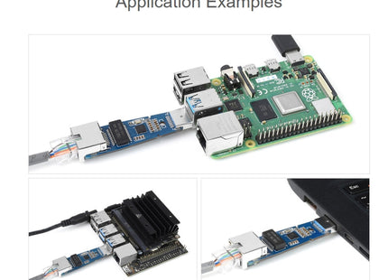 Waveshare USB 3.2 Gen1 to Gigabit Ethernet Converter Module, Driver-Free