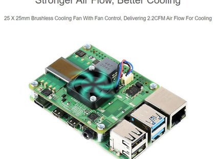 Waveshare Raspberry Pi PoE+ HAT Ethernet Expansion Board for Raspberry Pi 3B+/4B