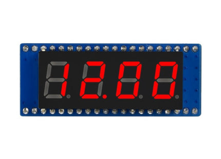 WAVESHARE 4-digit 8-segment Display Module for Raspberry Pi Pico, SPI-compatible, 19806