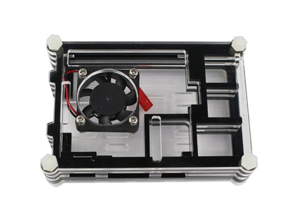 9 Layers Acrylic Box Shell Case with Cooling Fan for Raspberry pi 3