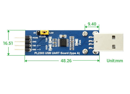 Waveshare PL2303 USB To UART (TTL) Communication Module V2